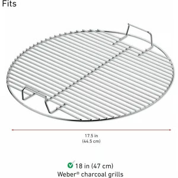 44,5 cm grill rund grillrist 7432 reservedel kullstang