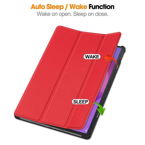 Til Lenovo Idea Tab Pro etui Anti-Drop læderstativ tabletcover Multicolor Red