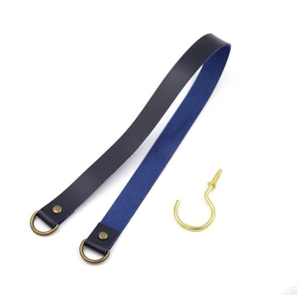 Gardinhållare Rep Läder Tiebacks dark blue