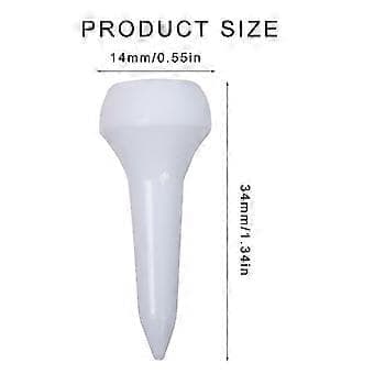 30 stk sopphode korte golf-tees ballstativ profesjonelle hvite plastgolf-tees golftilbehør for driving range White