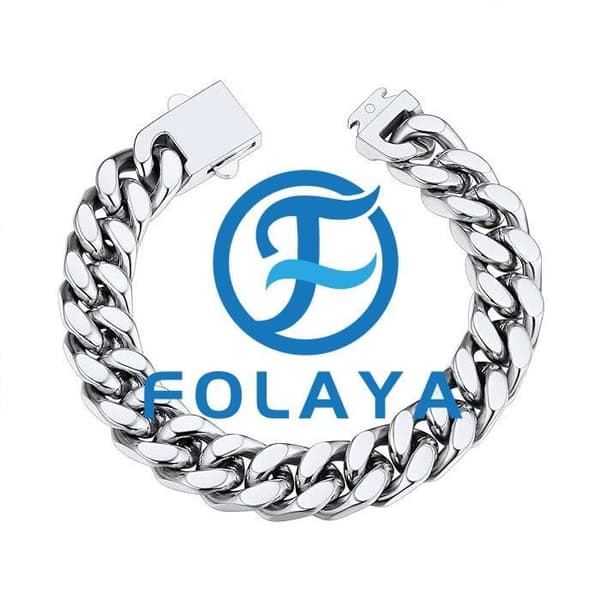 Armbånd - Cuban Link - Rustfritt stål - 19/21/23 cm - Sølv/Gull/Sort