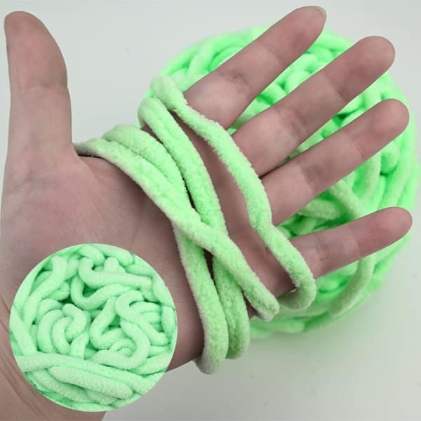 Garn 4x Garn til Hækling, Blødt Chunky Garn til Garnprojekter Aquatic green