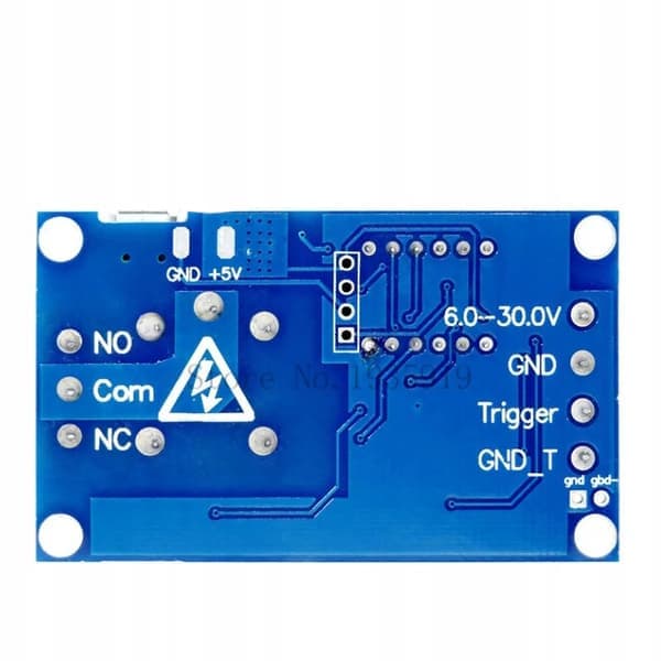 Tidsrelémodul Micro USB – Programmerbar Timer | 6-20V, 0-999 Minutter | 10A Reléutgang