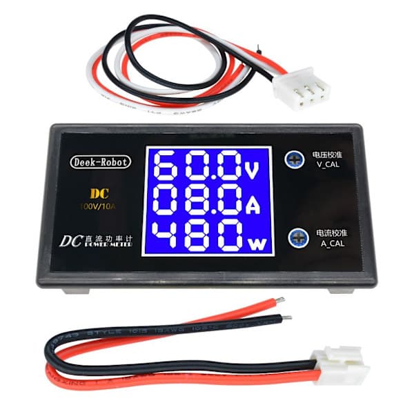 LCD Digital Voltmeter Ammeter Spændingsstrømmåler 100V 10A
