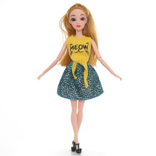Barbie modeoutfit, 10 delar, 10 docktillbehör, för