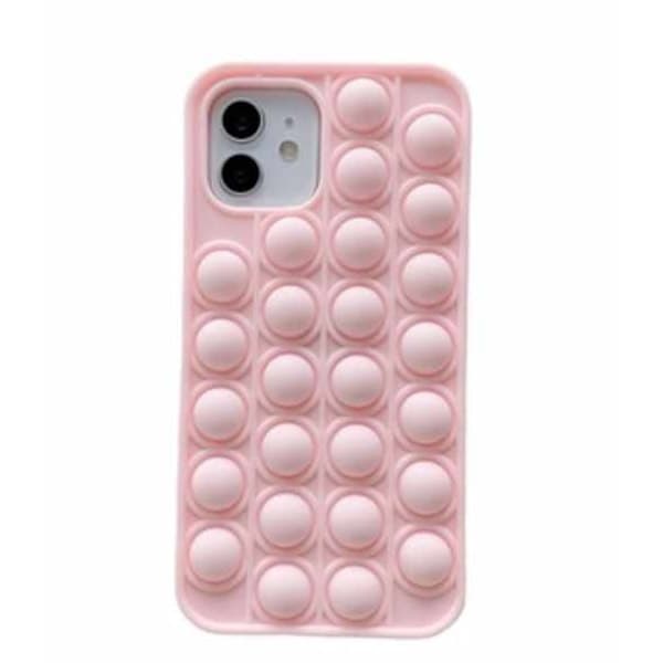 iPhone 12 / iPhone 12 Pro Skal - Pop it Fidget Bubblor rosa/gul/blå/lila