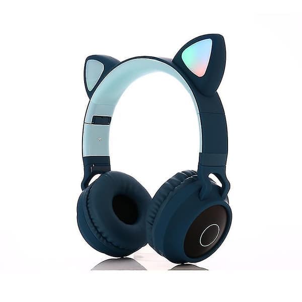 Trådløse Katteøre Hodetelefoner Bluetooth Headset LED Lys Hodetelefoner for Barn og Voksne