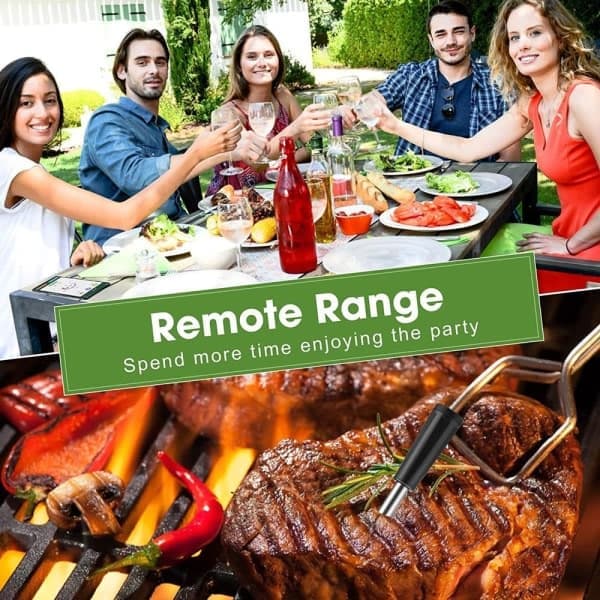 Trådløst grilltermometer stegetermometer - Perfekt