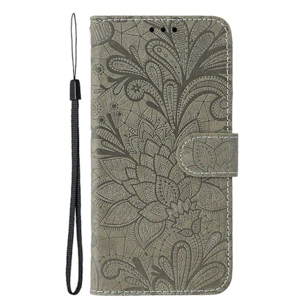 Etui til iPhone 16e Blondeblomster PU Læder Flip Pung Cover