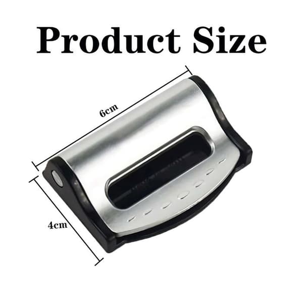Bilbältesjusterare klämma justerbar grå - 2-pack, PP-plast, 6×4×1.7 cm