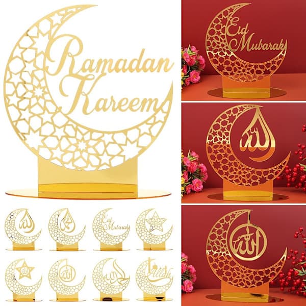 Eid Mubarak Dekoration Ramadan Prydnader 1