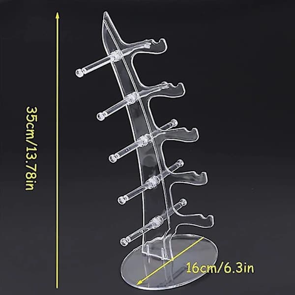 Brilleholder for 5 briller, stativ for solbriller