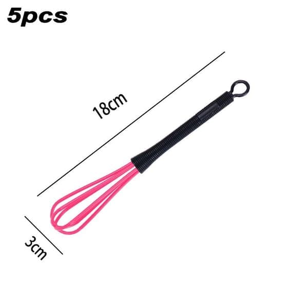 Visp, 5-delt plastvisp, rosa