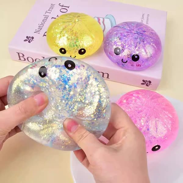 Super Crazy Fun Rainbow Mysterious Soft Bun Mysterious Dumpling Pink Sparkling Explosive STJ3 1st
