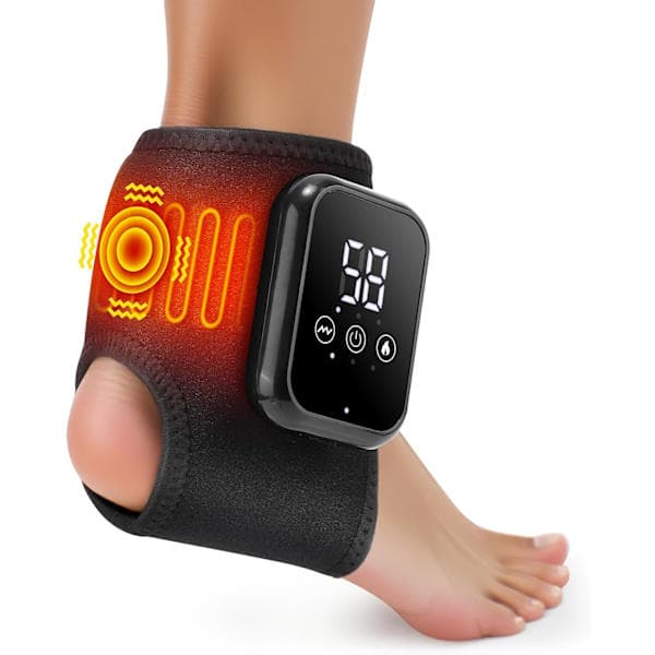 Fodmassager med varme og vibration | Smertelindring og cirkulation | Hjem og rejse 2-Pack