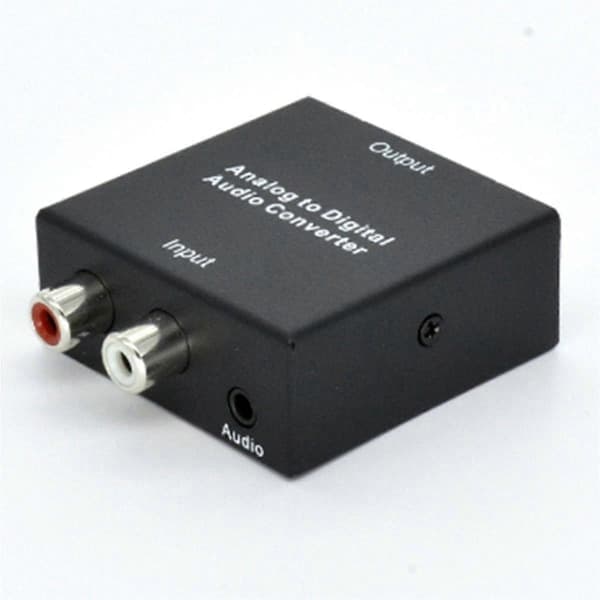 Analog til Digital Audio Konverter R/L RCA 3,5 mm AUX til Digital Koaksial Toslink Optisk Audio Adapter til PS3