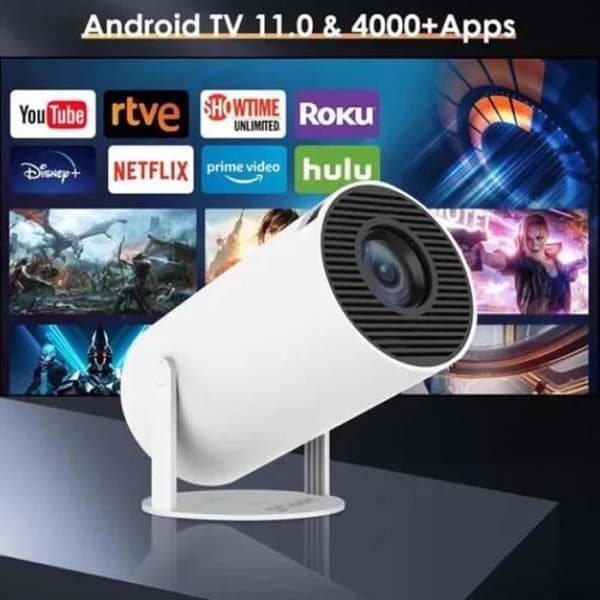 Mini bärbar projektor - H179 - 720p HD - WiFi 5 - Bluetooth 5.0