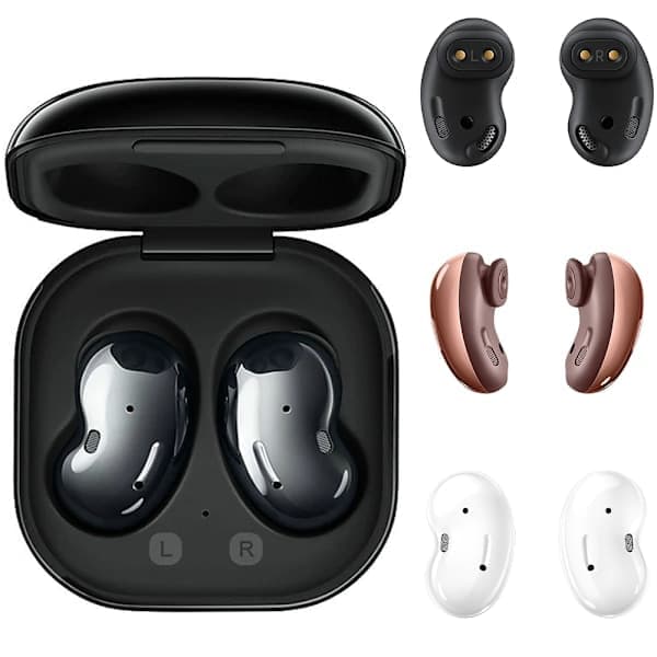 For Ga-laxy Buds Live trådløse Bluetooth-øretelefoner og ladeetui (White)