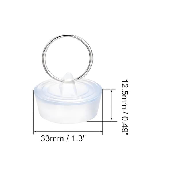 Avloppsplugg - AIMOONSA - 29-32 mm - Ljusblå - 2-pack - Hängande ring