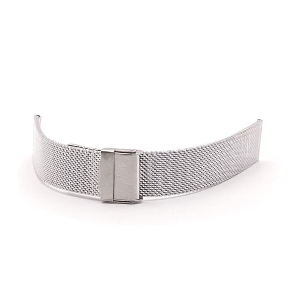 Mesh urrem - Sort eller Sølv 20 mm Silver Silver