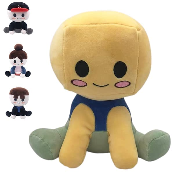 Blox Buddies Plyschdocka Noob Buddy Leksaker för Fans och Vänner Present - Perfekt Gul Docka