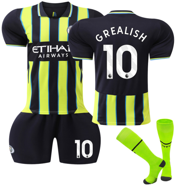 24-25 Nya Manchester City Away Football Kits #10 Grealish Träningströjor 26
