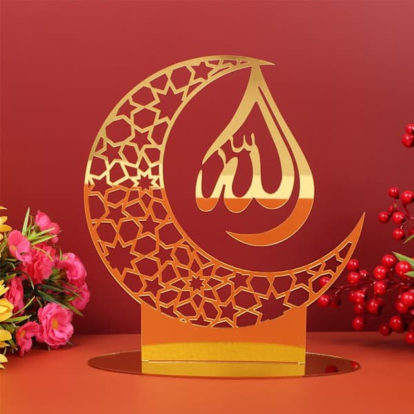 Eid Mubarak Dekoration Ramadan Prydnader 9