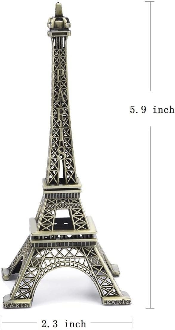 15 cm Paris Eiffeltorn Järnhantverk Arkitekturmodell Kontor Heminredning Konstpresent, Brons