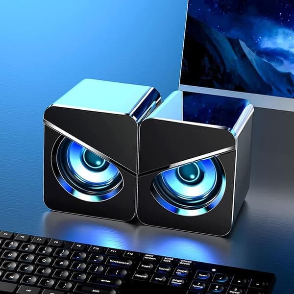 Kablet USB-drevet minihøyttaler for datamaskin