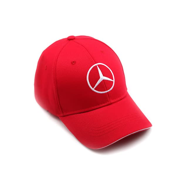 Aito Benz baseball-lippis, unisex, punainen