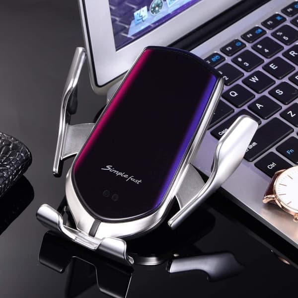R2 Qi-lader med mobilholder for bil Gull