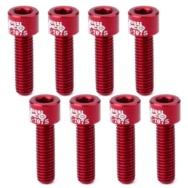 8 st cykelflaskskruv cykelhållare red