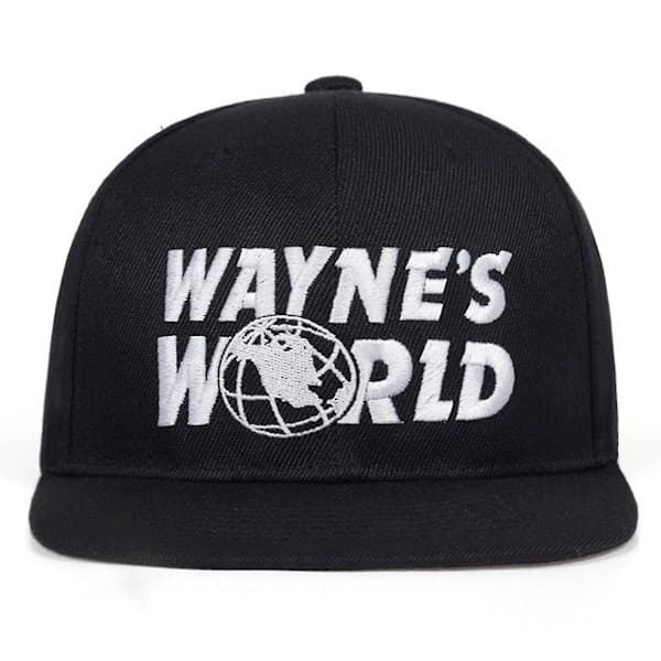 Wayne's World -lippis, mukava Snapback, säädettävä urheilulippis