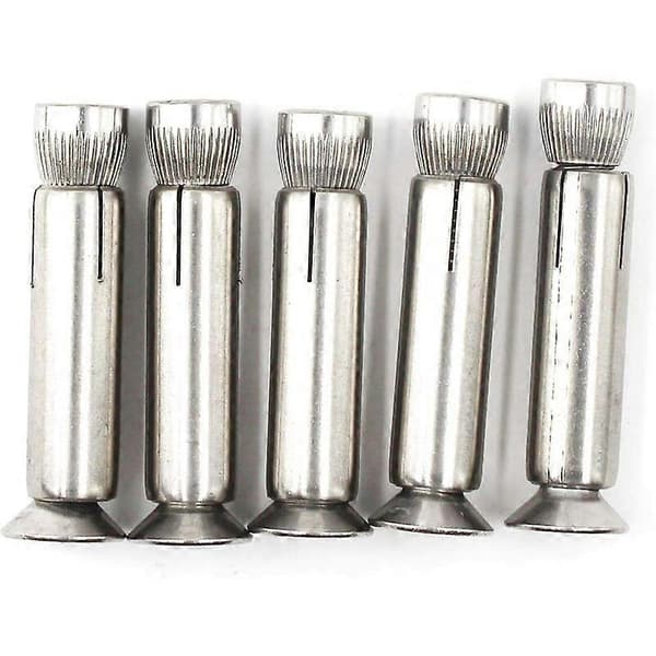 5-pack M8 x 70mm Hex Expansionsbultar 304 Rostfritt Stål