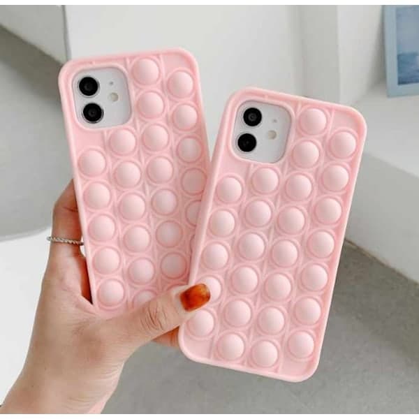 iPhone 12 / iPhone 12 Pro Skal - Pop it Fidget Bubblor rosa/gul/blå/lila