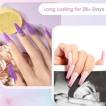 Gellakk Startsett med UV-lampe 36W Gel Defel Sett Shellac Kit