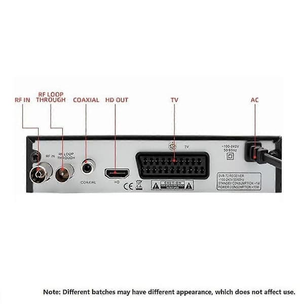 DVB-T2 HEVC 265 Digital TV-tuner DVB-T2 265 1080p HD-dekoder USB Terrestrisk TV-mottaker EPG