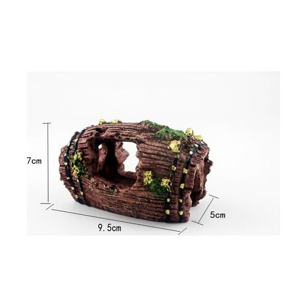 Giftfri harpiks akvarium ødelagt tønnehulepyntdekorasjon