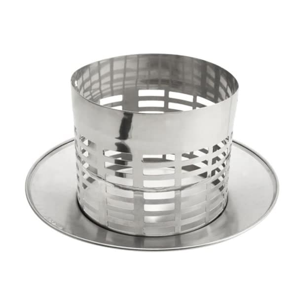 Ventilert skorsteinshette 75mm