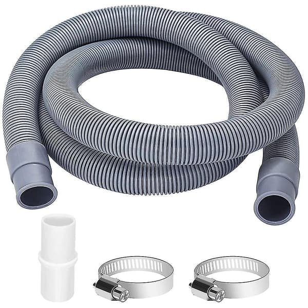 Afløbsslangeforlænger til vaskemaskiner, 2 m afløbsslange universal vaskemaskineslange, afløbsslange D