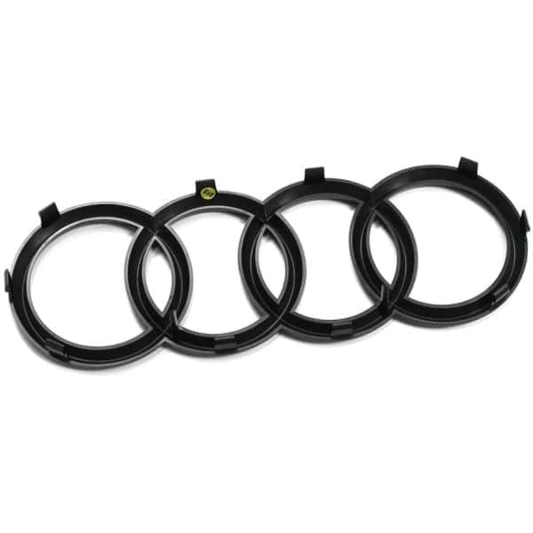 273 mm Audi 82A071801 Grillplade, Ringe Black Edition Emblem Blackline Logo Sort
