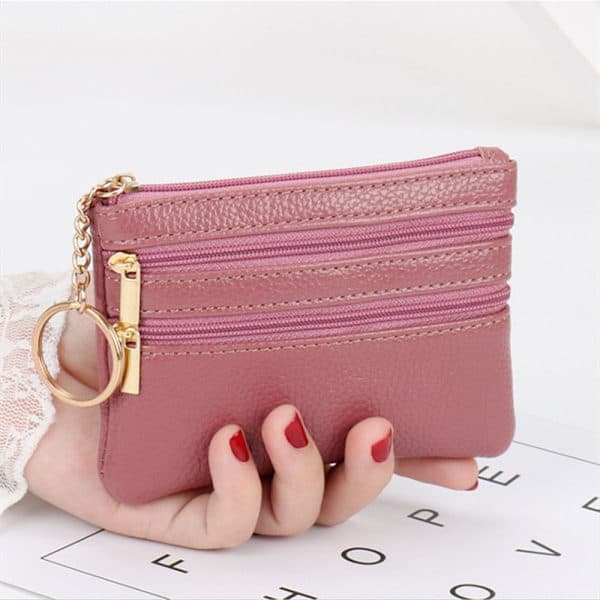 Mini Møntpung Tegnebog Pengepung Dark pink