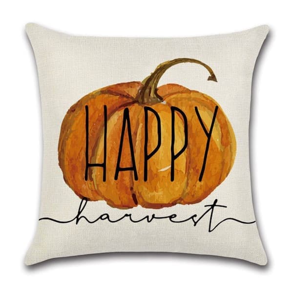 Örngott, 4-pack örngott 45 x 45 cm, pumpa, lönnlöv, orange, örngott