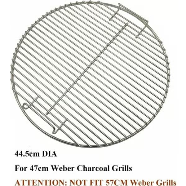 44,5 cm grill rund grillrist 7432 reservedel kullstang