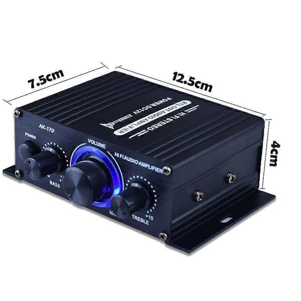 400W Professionel Hjemmeforstærker Audio Ingen Bluetooth-kompatibel Forstærker Subwoofer Forstærker Hjemmebiograf Miniforstærker