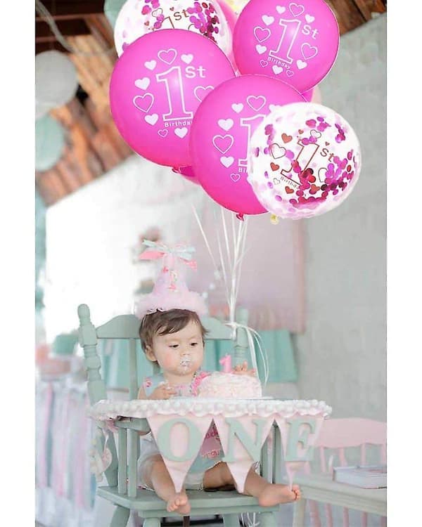 Bursdagsdekorasjon 1 år gutt, Dekorasjon 1-årsdag, Ballong