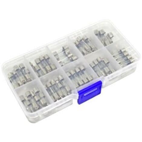 100-pack säkringar, 520 mm säkring, 0,25A6A snabb säkring
