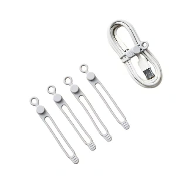 30 stk. silikone kabel organizer ledningsclips til datakabler, H
