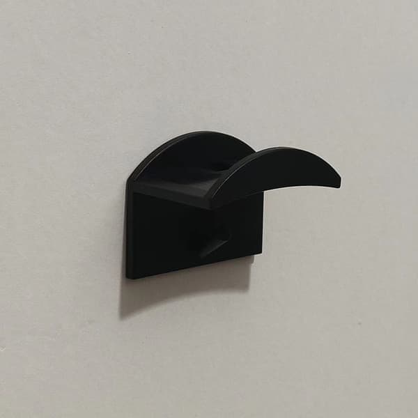 10 stk. Hattebøjle Organizer - Vægmonteret Baseball Cap Holder, Sort White