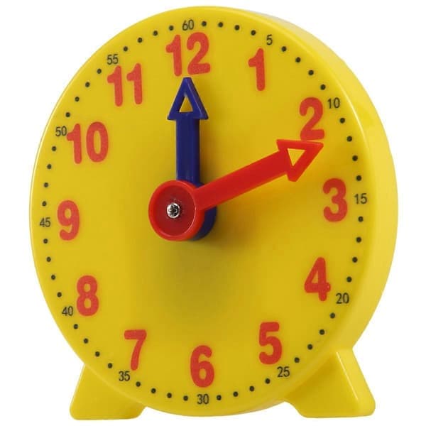 10 cm elev lære ur tidsmodel lærerur 12/24 timer skole læringsværktøj